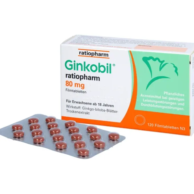 GINKOBIL-ratiopharm 80 mg Filmtabletten 120 St