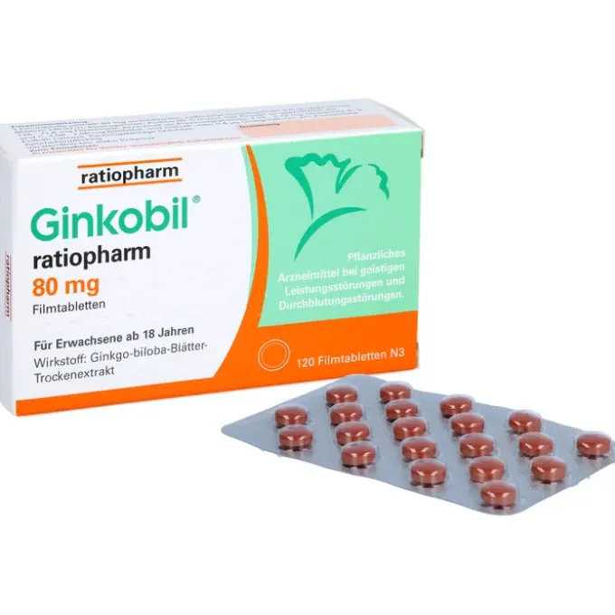 GINKOBIL-ratiopharm 80 mg Filmtabletten 120 St