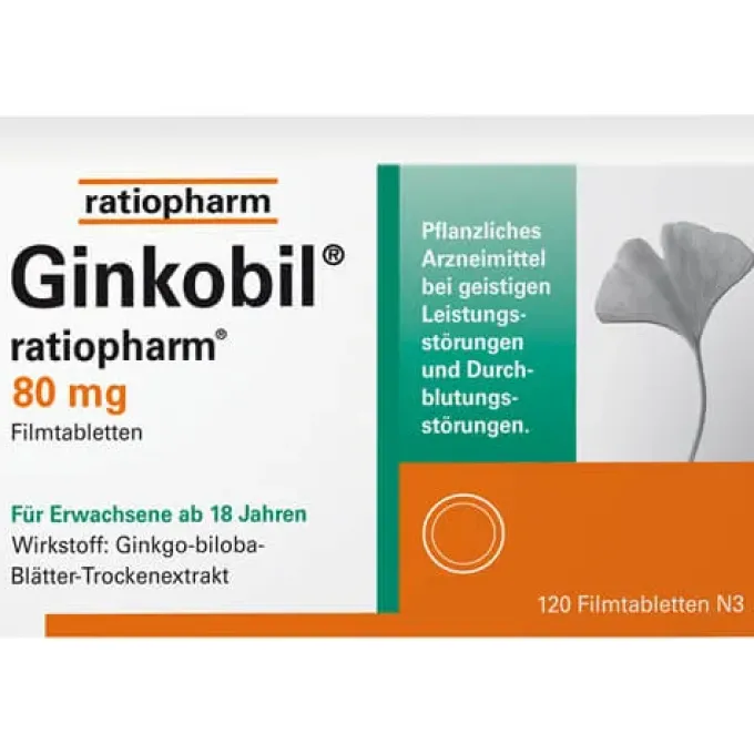GINKOBIL-ratiopharm 80 mg Filmtabletten 120 St