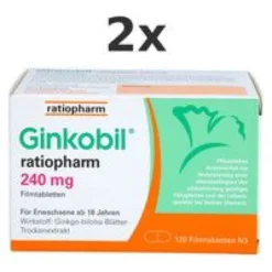 GINKOBIL-ratiopharm 240 mg Filmtabletten 2x120St