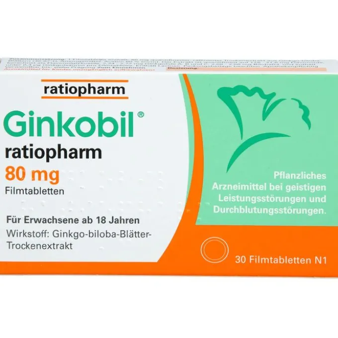 GINKOBIL-ratiopharm 80 mg Filmtabletten 30 St