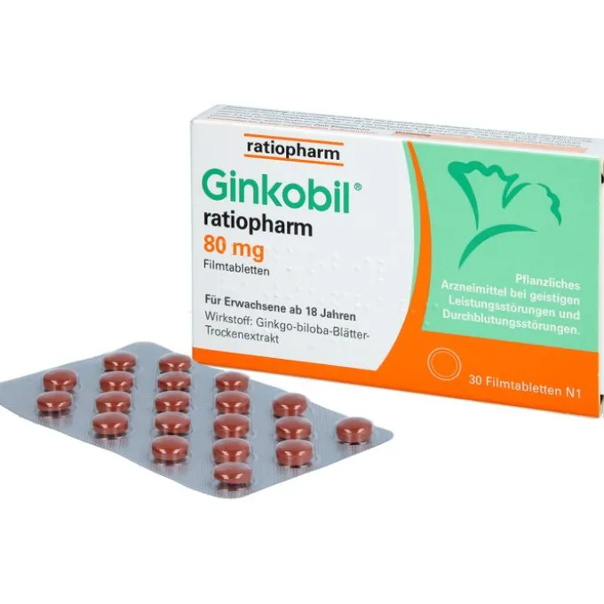 GINKOBIL-ratiopharm 80 mg Filmtabletten 30 St