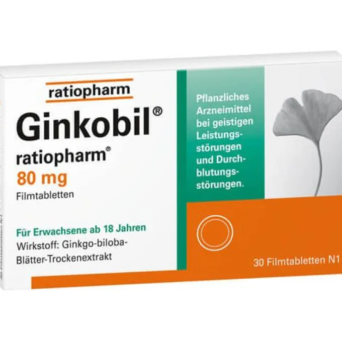 GINKOBIL-ratiopharm 80 mg Filmtabletten 30 St