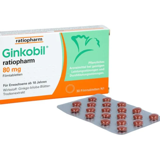 GINKOBIL-ratiopharm 80 mg Filmtabletten 30 St