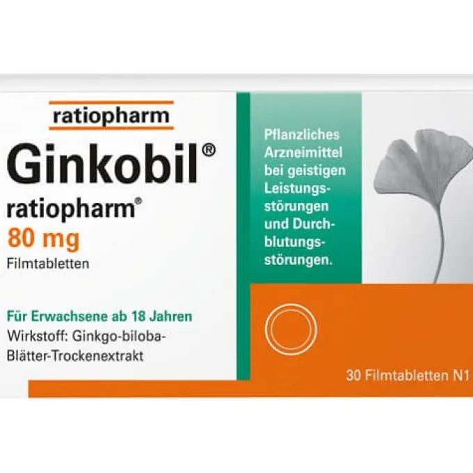GINKOBIL-ratiopharm 80 mg Filmtabletten 30 St