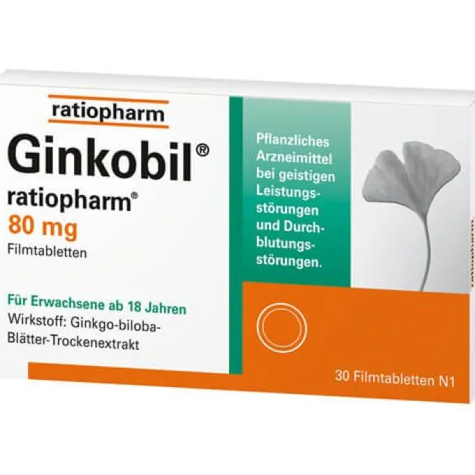 GINKOBIL-ratiopharm 80 mg Filmtabletten 30 St