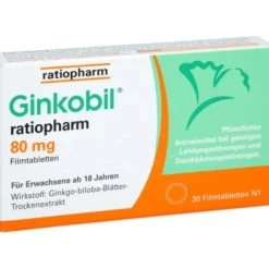 GINKOBIL-ratiopharm 80 mg Filmtabletten 30 St