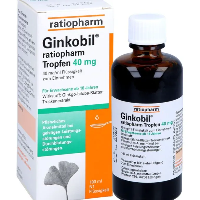GINKOBIL-ratiopharm Tropfen 40 mg 100 ml