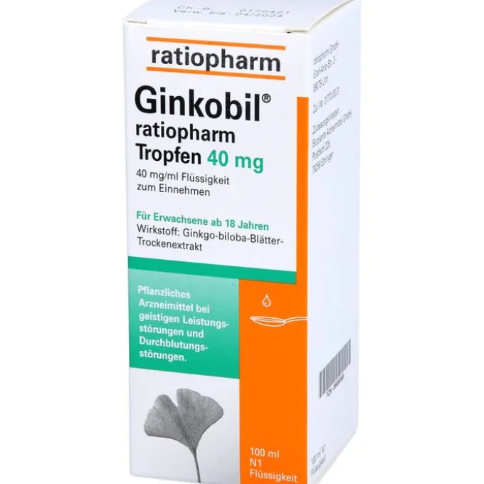 GINKOBIL-ratiopharm Tropfen 40 mg 100 ml
