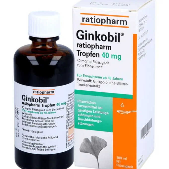 GINKOBIL-ratiopharm Tropfen 40 mg 100 ml