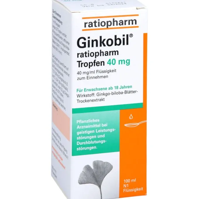 GINKOBIL-ratiopharm Tropfen 40 mg 100 ml