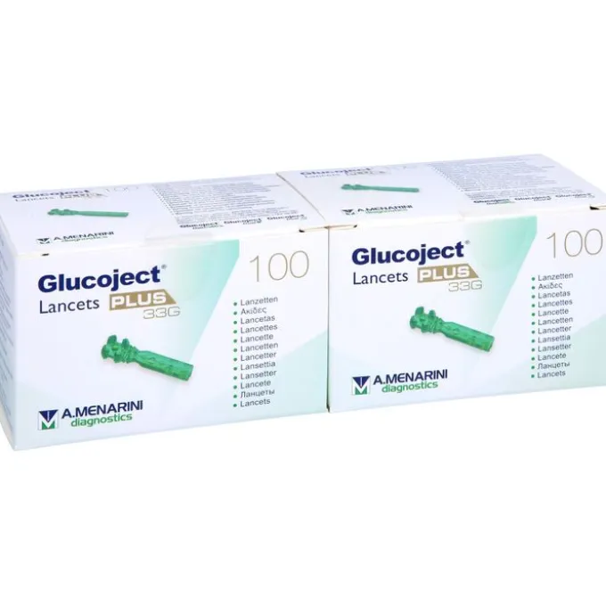 GLUCOJECT Lancets PLUS 33 G 200 St