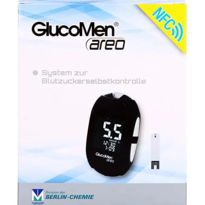 GLUCOMEN areo Blutzuckermessgerät Set mmol/l 1 St