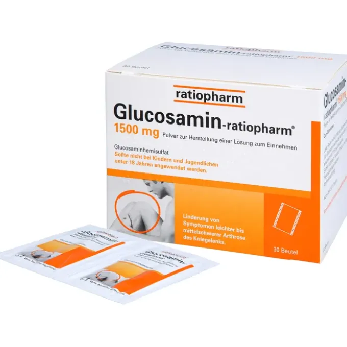 GLUCOSAMIN-RATIOPHARM 1500 mg Plv.z.H.e.L.z.Einn. 30 St