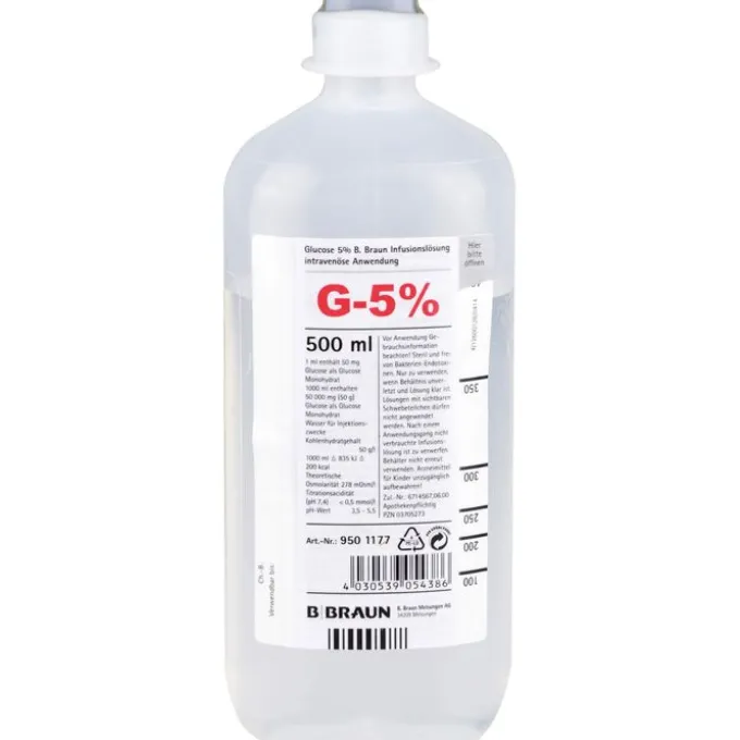 GLUCOSE 5% B.Braun Ecoflac Plus Infusionslösung 500 ml