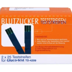 GLUCO TEST Blutzuckerteststreifen 50 St