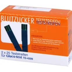 GLUCO TEST Blutzuckerteststreifen 50 St