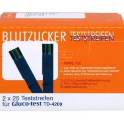 GLUCO TEST Blutzuckerteststreifen 50 St