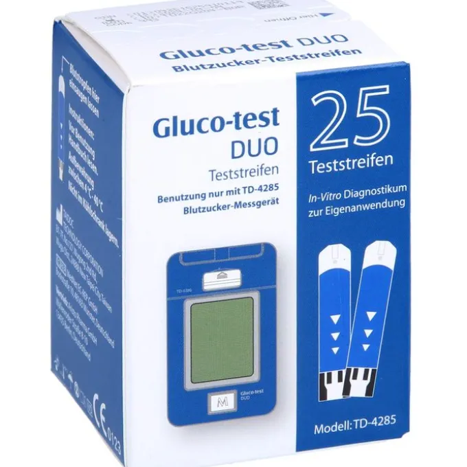 GLUCO TEST DUO Teststreifen 25 St