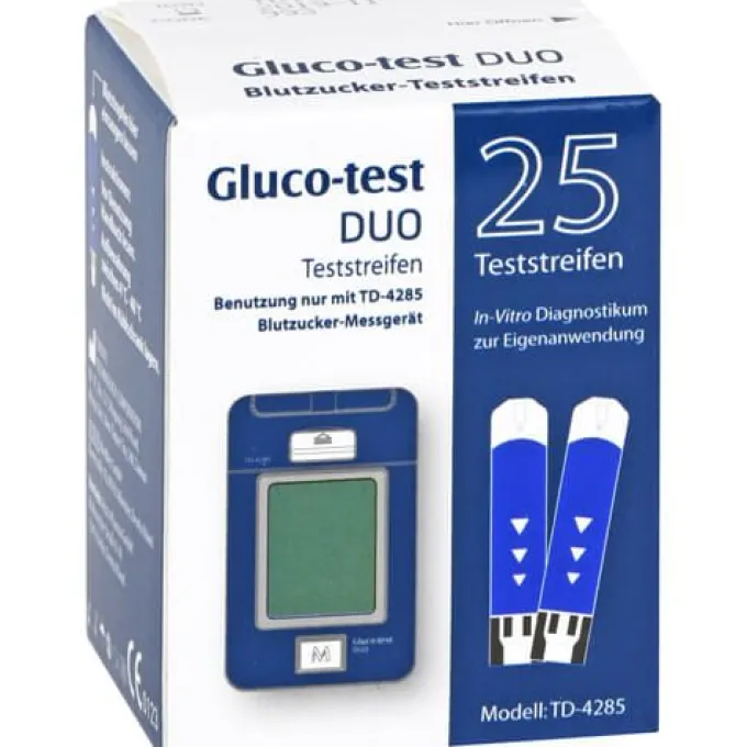GLUCO TEST DUO Teststreifen 25 St