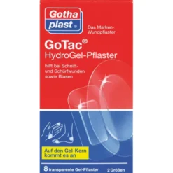 GOTAC HydroGel-Pflaster 2 Größen 8 St