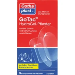 GOTAC HydroGel-Pflaster 2 Größen 8 St