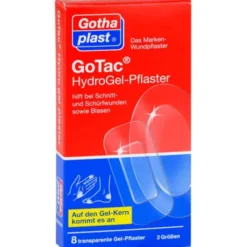 GOTAC HydroGel-Pflaster 2 Größen 8 St