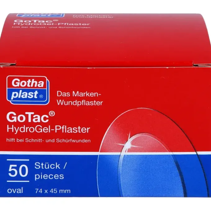 GOTAC HydroGel-Pflaster 74x45 mm oval 50 St