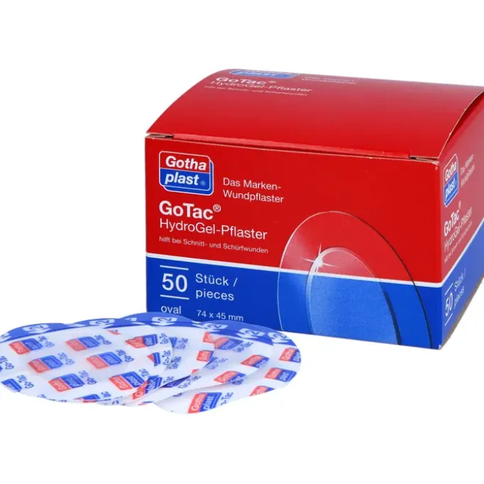 GOTAC HydroGel-Pflaster 74x45 mm oval 50 St
