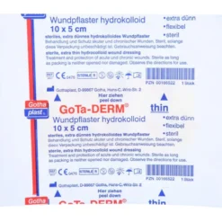 GOTA-DERM thin hydrokoll.Wundpfl.steril 5x10 cm 1 St