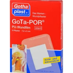 GOTA-POR PU Wundfilm 7,2x5 cm steril Pflaster 5 St