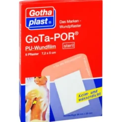 GOTA-POR PU Wundfilm 7,2x5 cm steril Pflaster 5 St