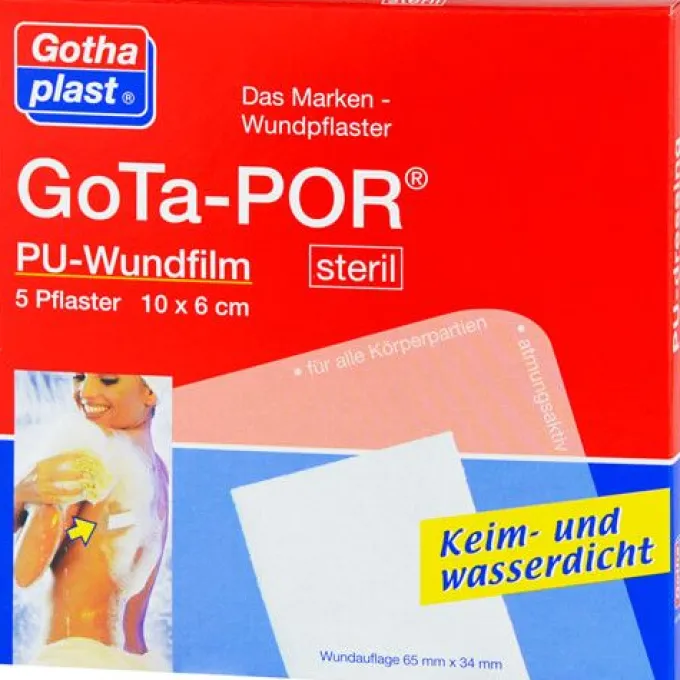 GOTA-POR PU Wundfilm 10x6 cm steril Pflaster 5 St