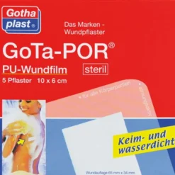 GOTA-POR PU Wundfilm 10x6 cm steril Pflaster 5 St
