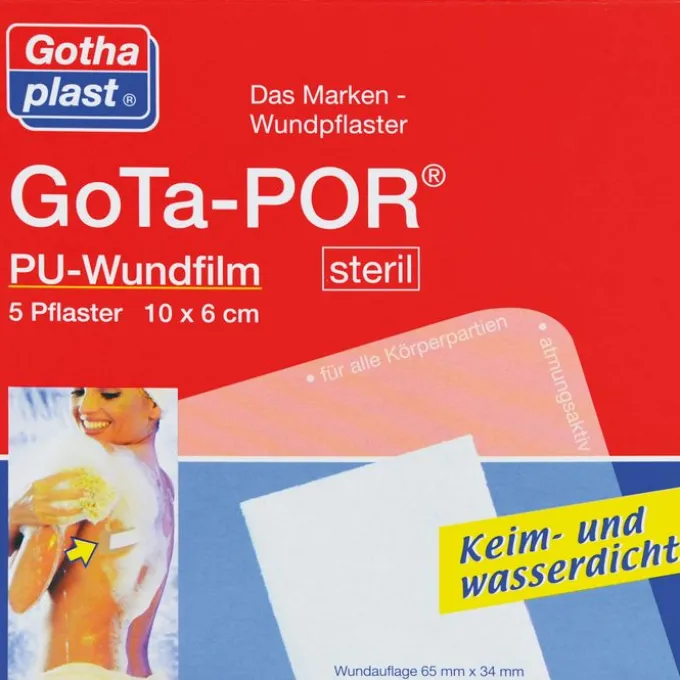 GOTA-POR PU Wundfilm 10x6 cm steril Pflaster 5 St