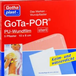 GOTA-POR PU Wundfilm 10x6 cm steril Pflaster 5 St