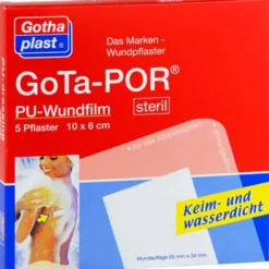 GOTA-POR PU Wundfilm 10x6 cm steril Pflaster 5 St