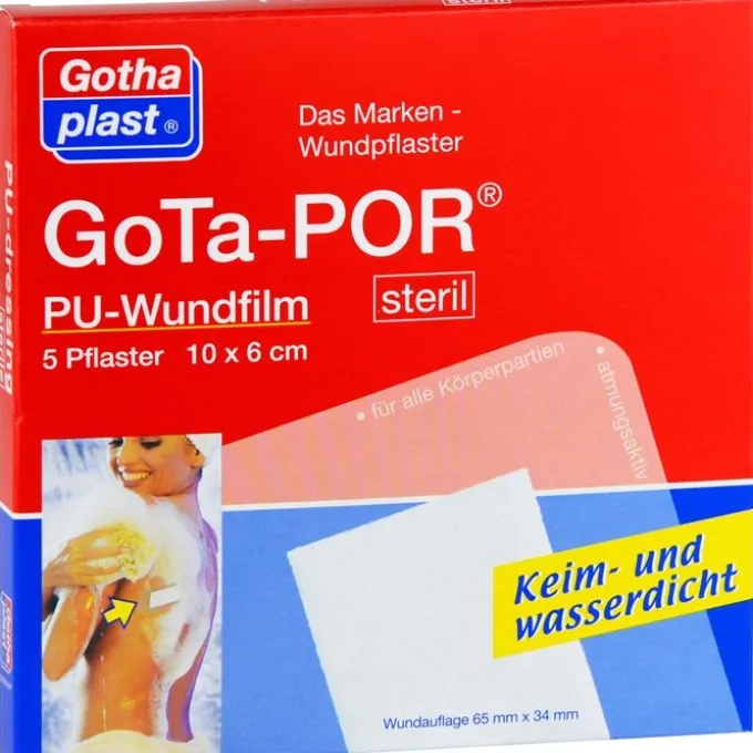 GOTA-POR PU Wundfilm 10x6 cm steril Pflaster 5 St