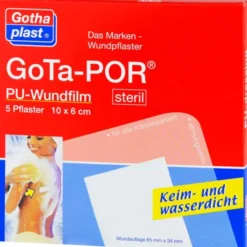 GOTA-POR PU Wundfilm 10x6 cm steril Pflaster 5 St