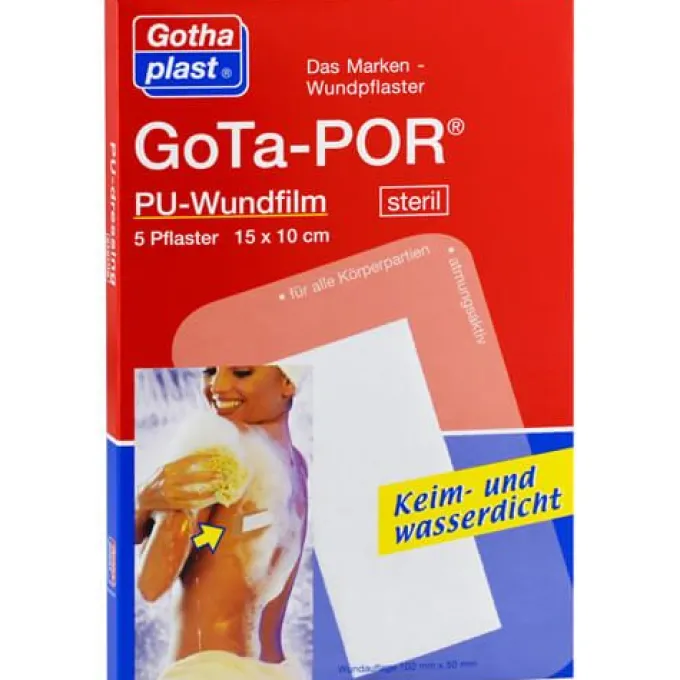 GOTA-POR PU Wundfilm 15x10 cm steril Pflaster 5 St