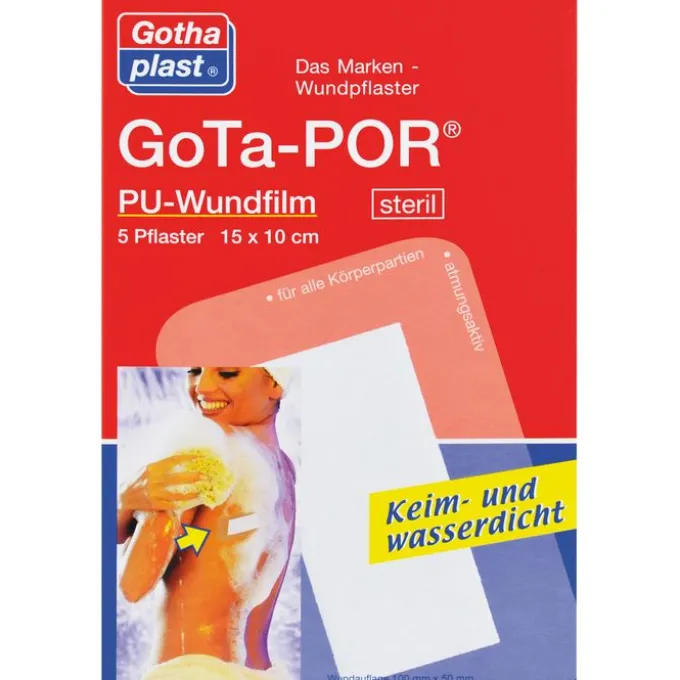 GOTA-POR PU Wundfilm 15x10 cm steril Pflaster 5 St