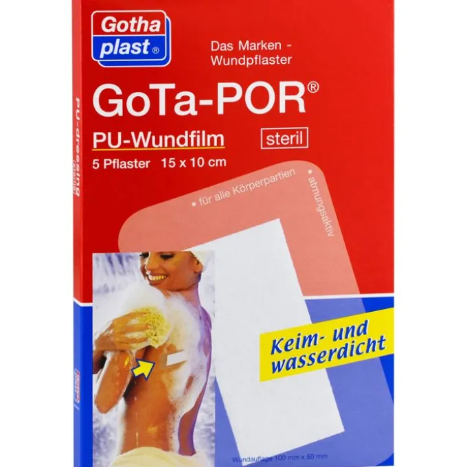 GOTA-POR PU Wundfilm 15x10 cm steril Pflaster 5 St