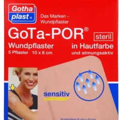 GOTA-POR Wundpflaster steril 60x100 mm hautfarben 5 St