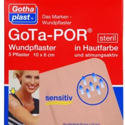 GOTA-POR Wundpflaster steril 60x100 mm hautfarben 5 St