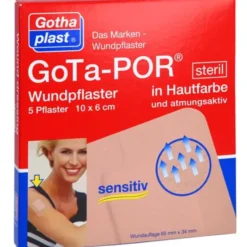 GOTA-POR Wundpflaster steril 60x100 mm hautfarben 5 St