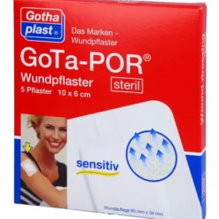 GOTA-POR Wundpflaster steril 60x100 mm 5 St