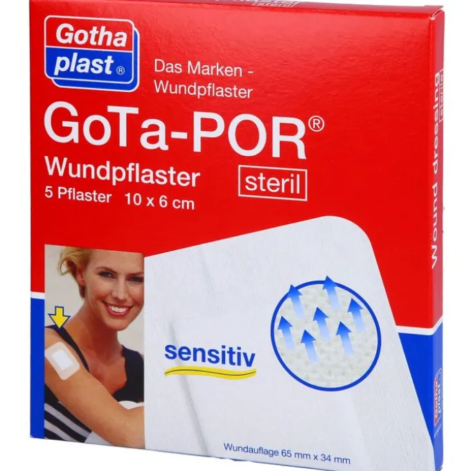 GOTA-POR Wundpflaster steril 60x100 mm 5 St