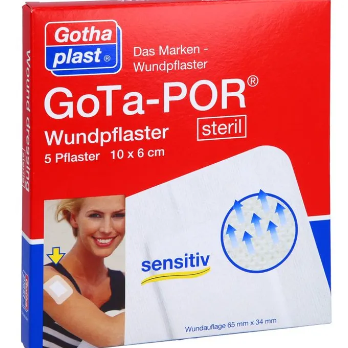 GOTA-POR Wundpflaster steril 60x100 mm 5 St