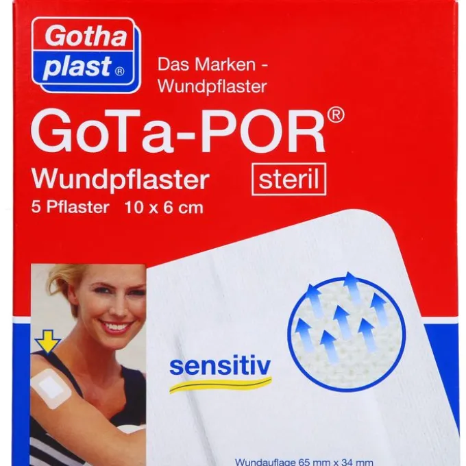 GOTA-POR Wundpflaster steril 60x100 mm 5 St