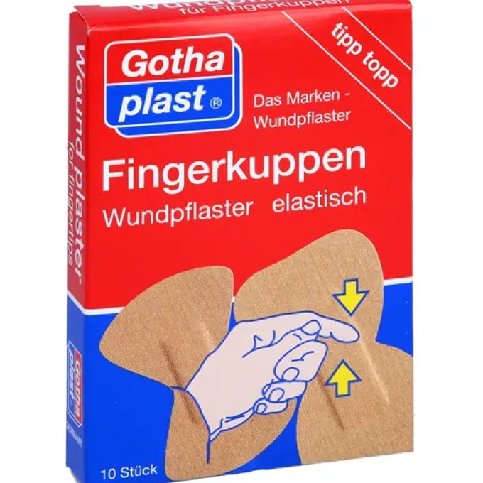 GOTHAPLAST Fingerkuppenwundpfl.elastisch 2 Größen 10 St